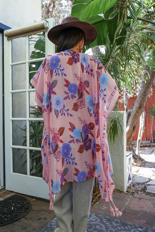 Wallflower Bloom Kimono w/ Tassels