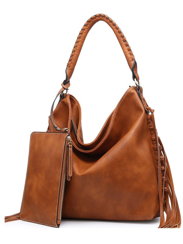 Women hobo bag finge purse