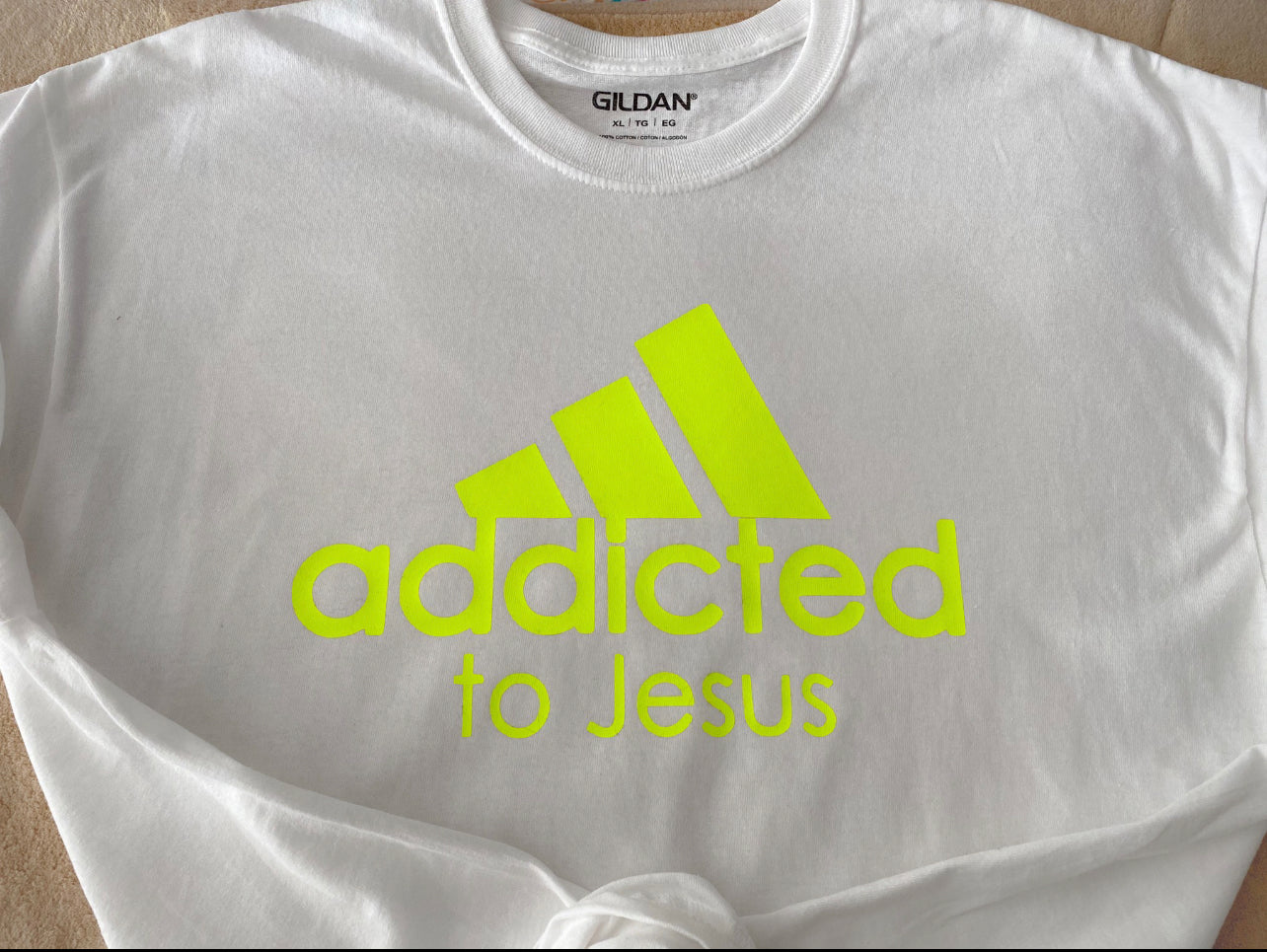 Addicted To Jesus Neon Tee