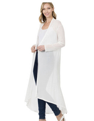 Mesh Long Kimono Jacket