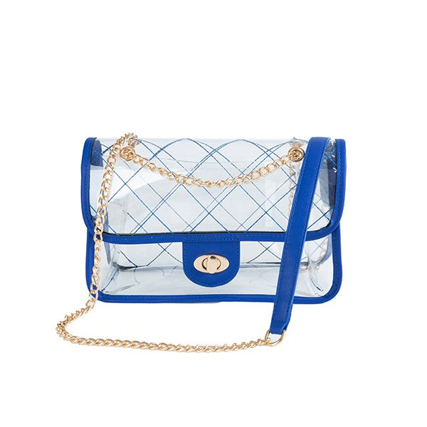HIGH QUALITY QUILTED CLEAR PVC BAG