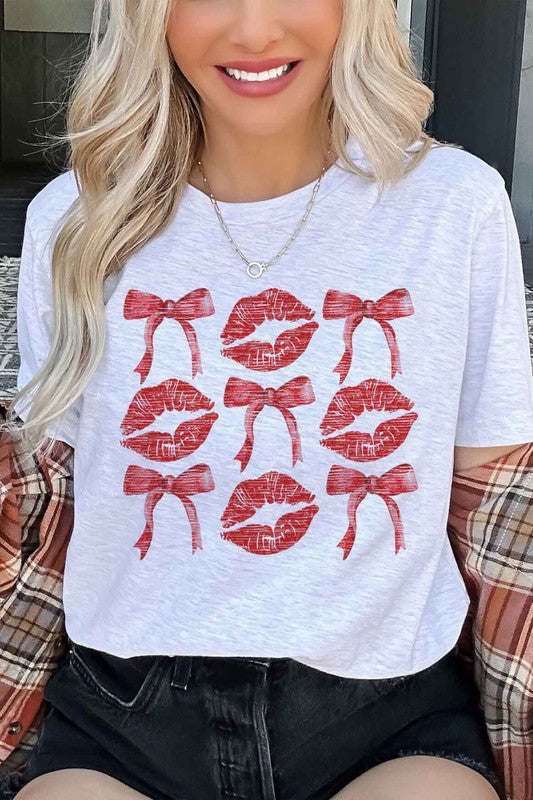 RED RIBBON VALENTINES GRAPHIC TEE