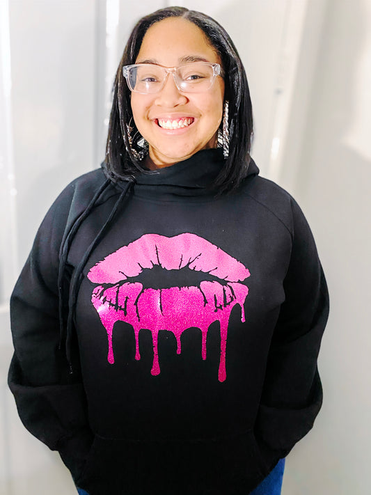 Glitter Lips Hoodie