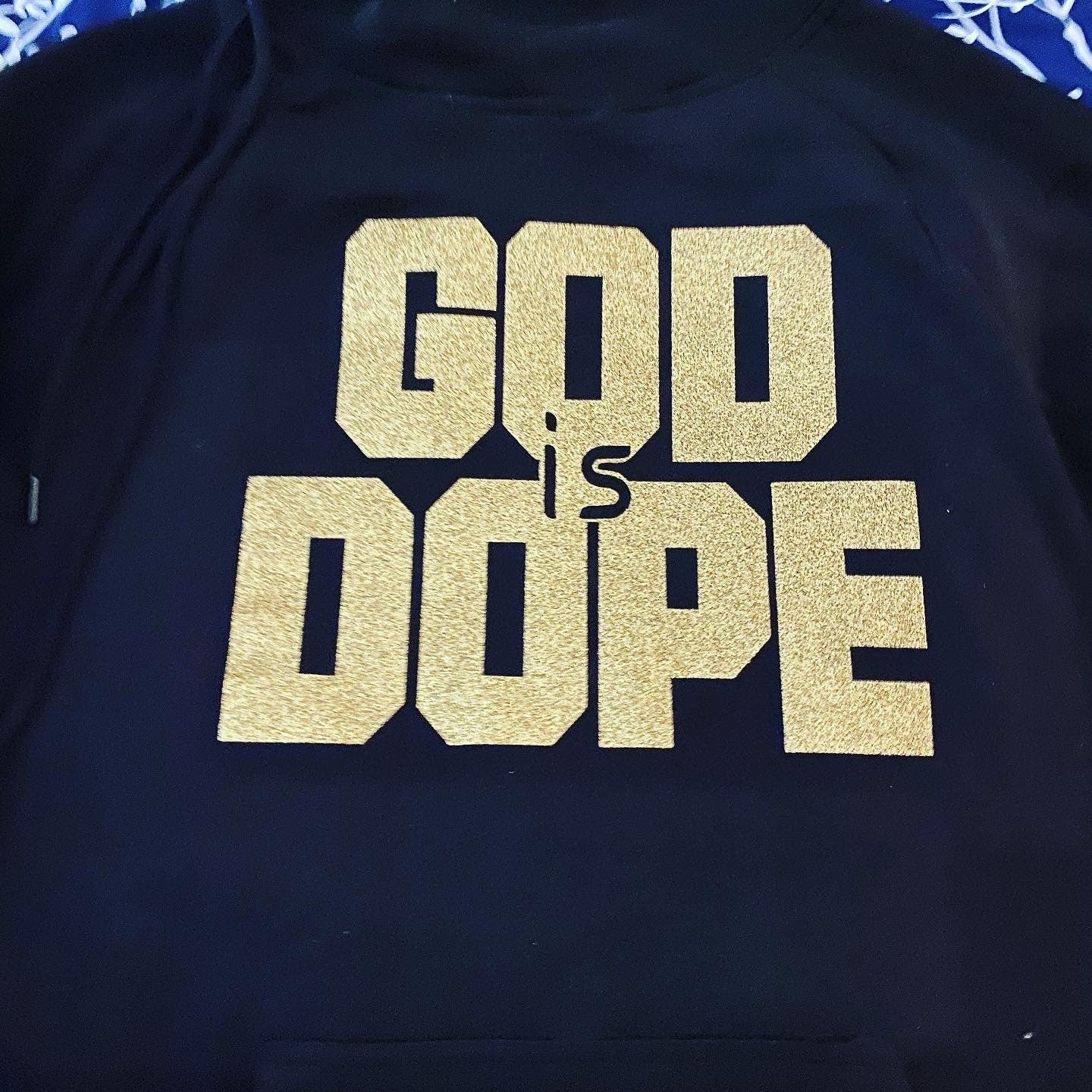 God is Dope Side Tie Hoodie