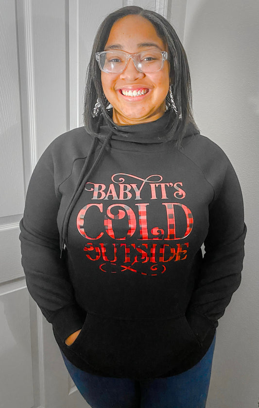 Baby It’s Cold Outside  Side Tie Hoodie