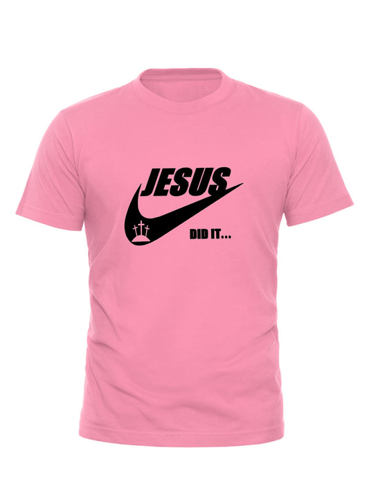 Jesus Did It Crew Neck Tee