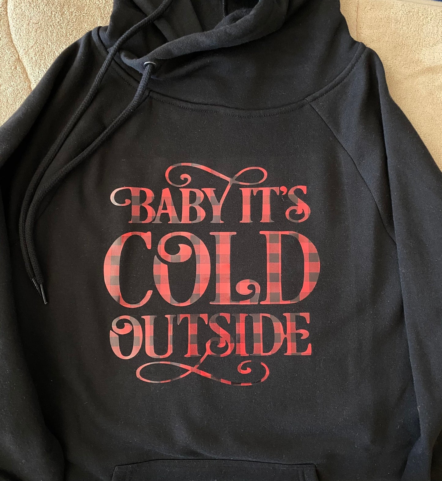 Baby It’s Cold Outside  Side Tie Hoodie