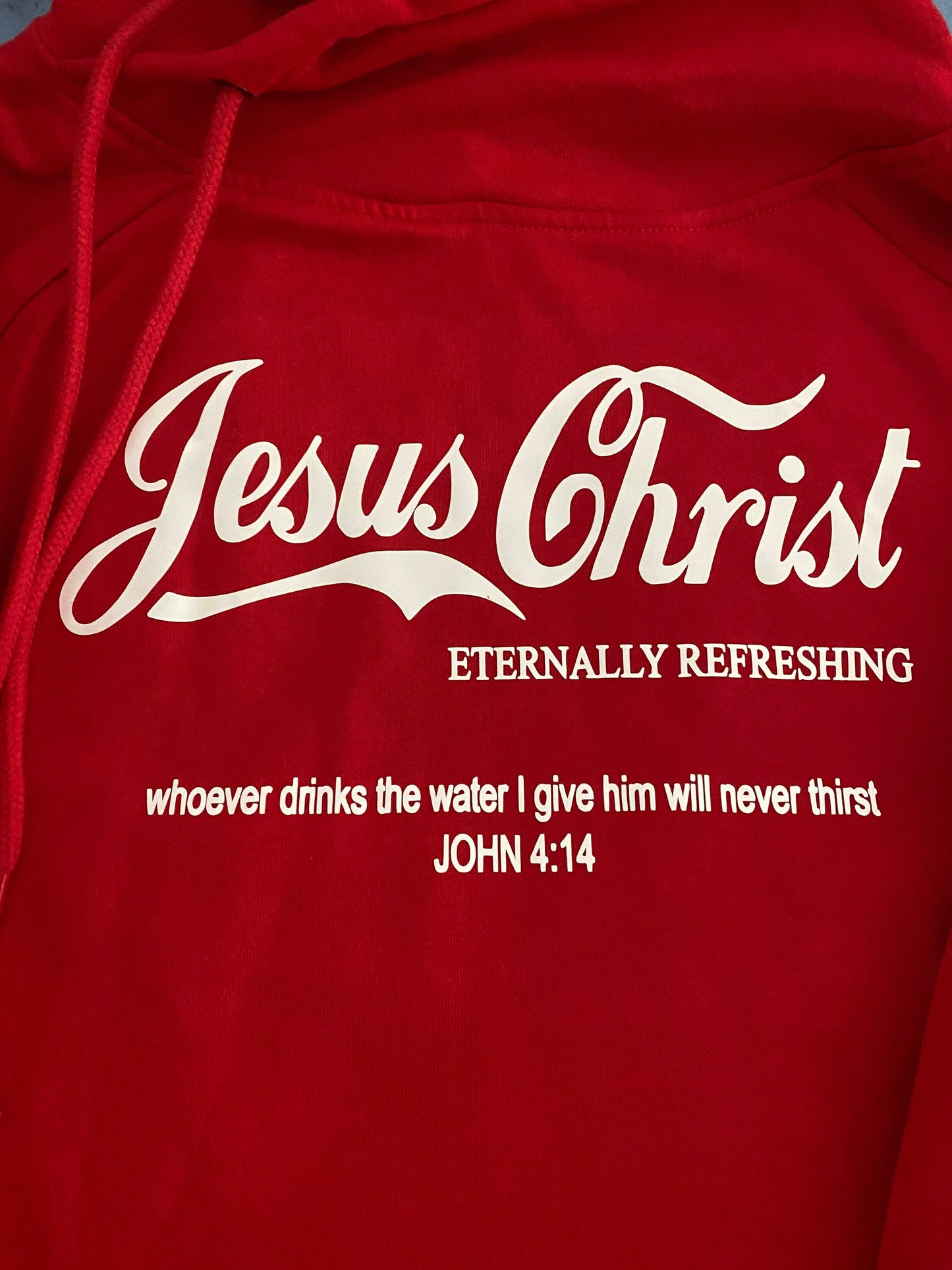 Jesus Christ Eternally Refreshing Side Tie Hoodie